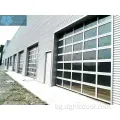 Пълна прозрачна секционна алуминиева стъклена панела гаражна врата